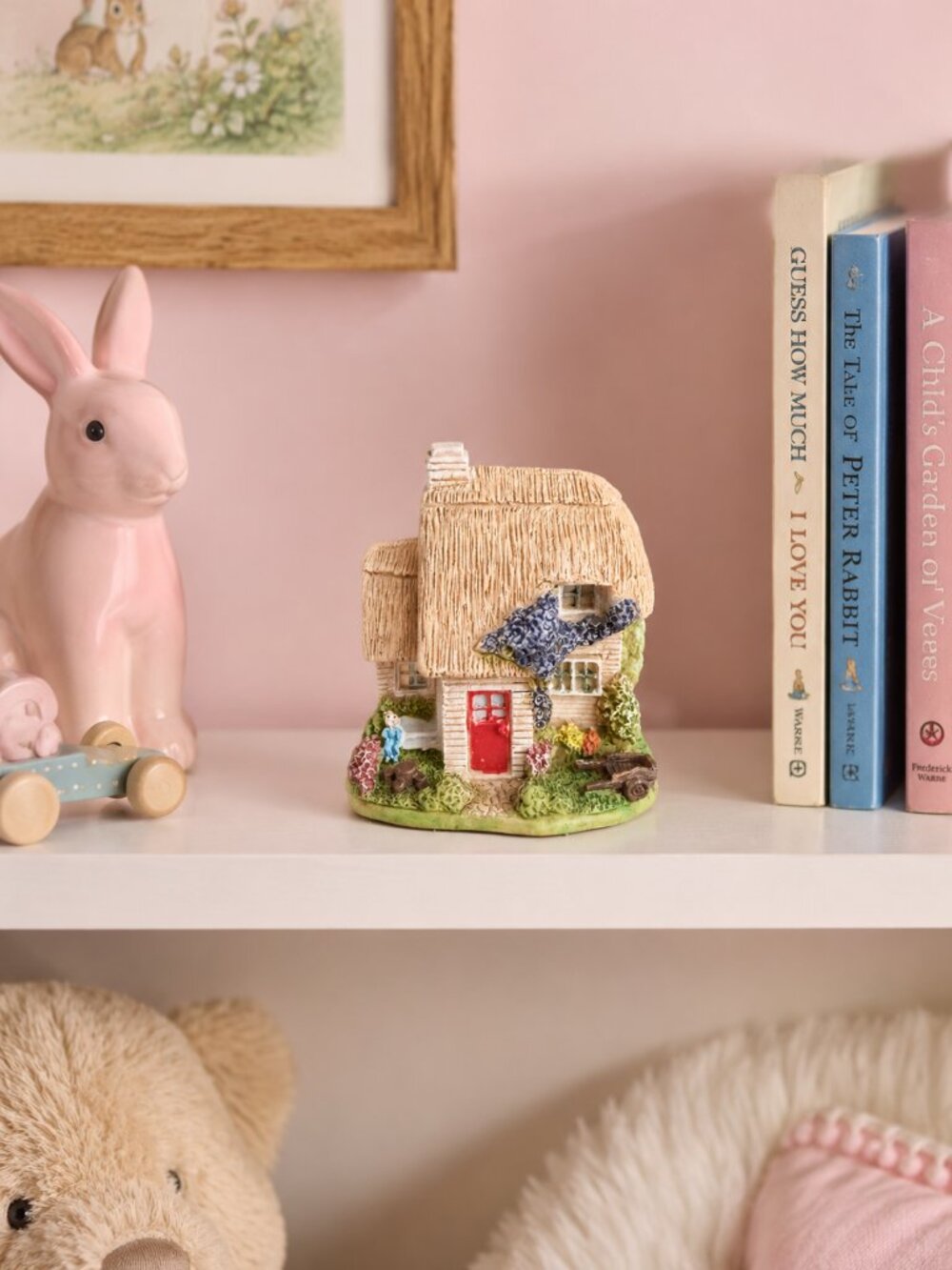 Vintage Hand-painted Miniature Cottage Collectible English Collection by Elgate